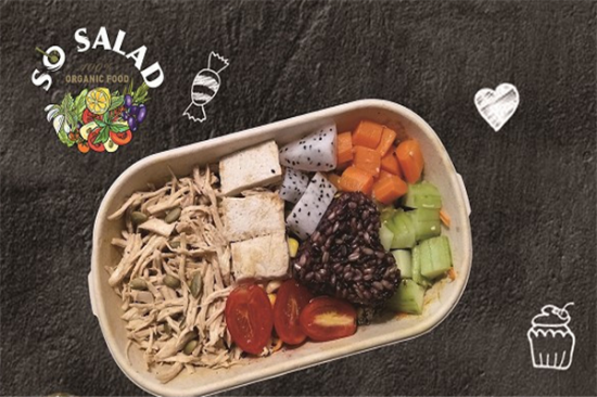 瘦沙拉sosalad加盟产品图片