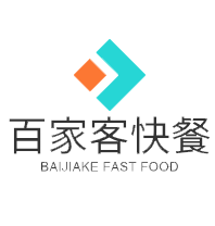 百家客快餐加盟logo