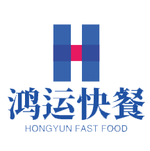 鸿运快餐加盟logo