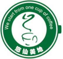 悠仙美地咖啡加盟logo