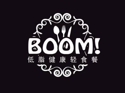BOOM!低脂健康轻食餐加盟logo