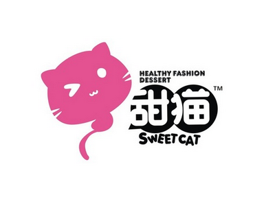 甜猫甜品加盟logo