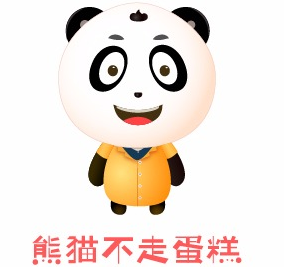 熊猫不走蛋糕加盟logo