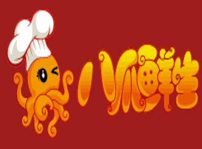 八爪鲜生海鲜煎饼加盟logo