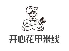 开心花甲米线加盟logo