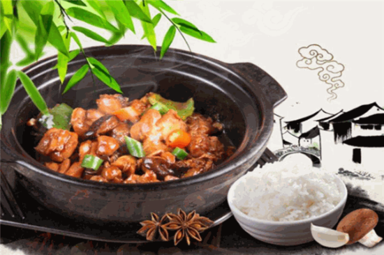 锅锅香黄焖鸡米饭加盟产品图片