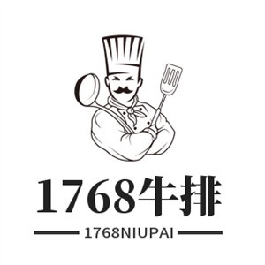 1768牛排西餐厅加盟logo